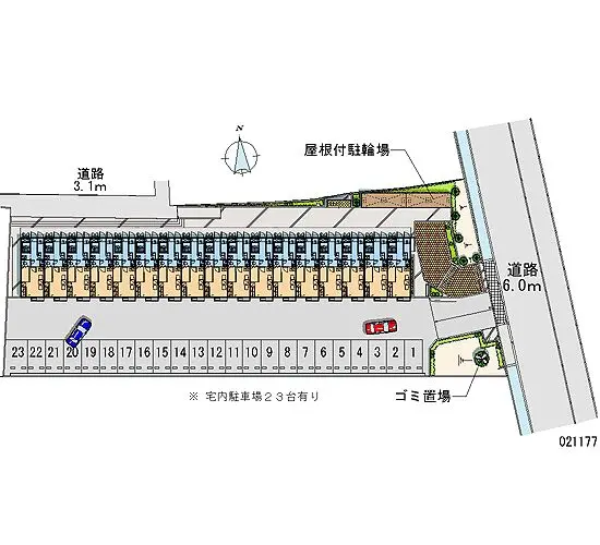 ★手数料０円★高崎市和田多中町　月極駐車場（LP）